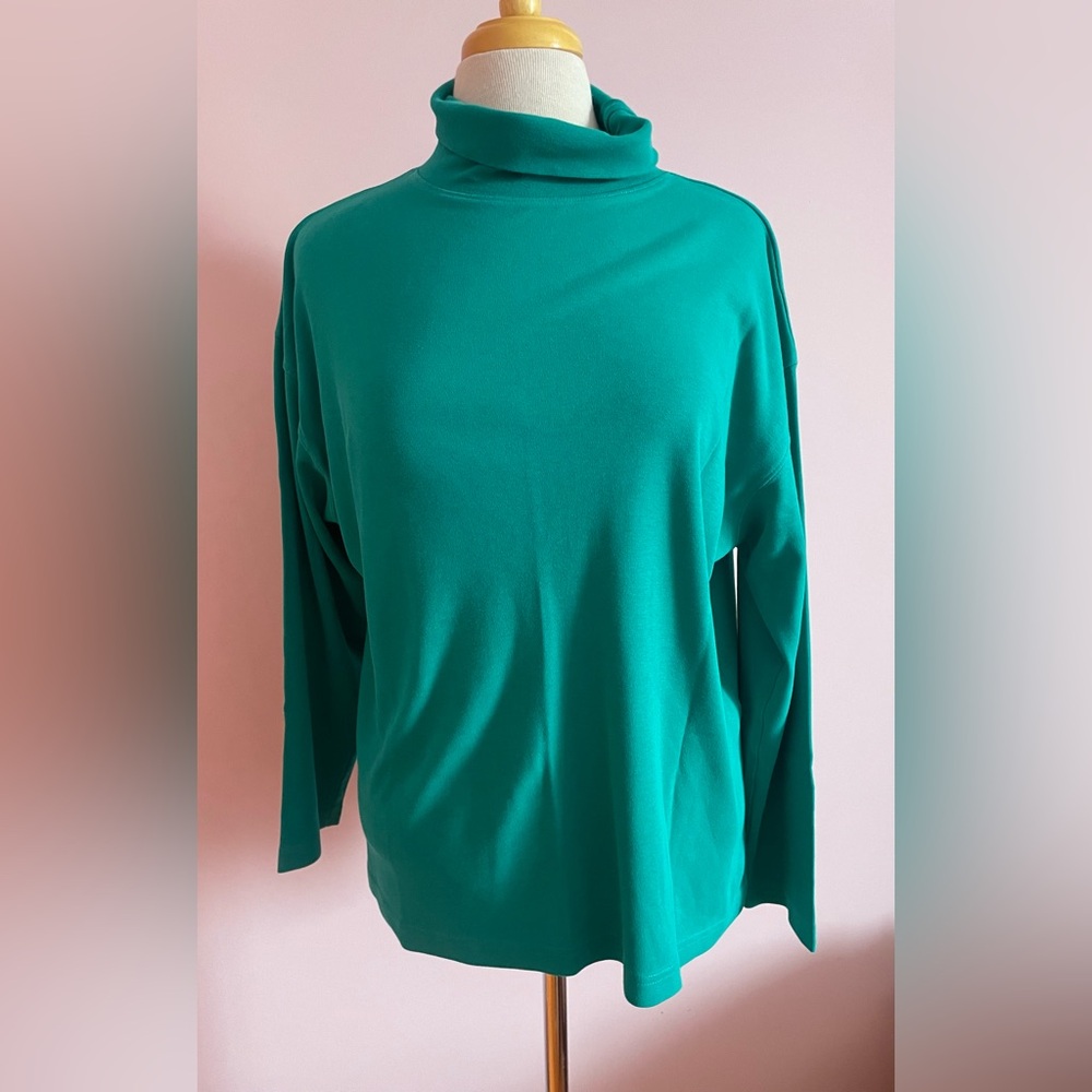 Vintage Teal Turtleneck